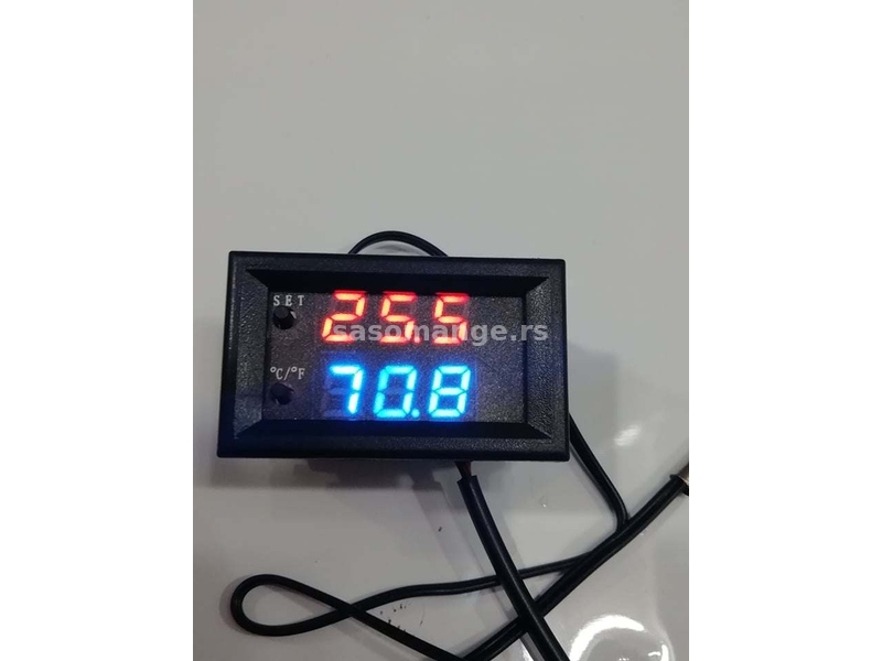 Digitalni termostat 12V kontroler temperature ugradni sa sondom