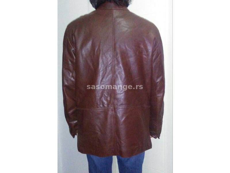 Italijanska muška kožna jakna- sako vel 54