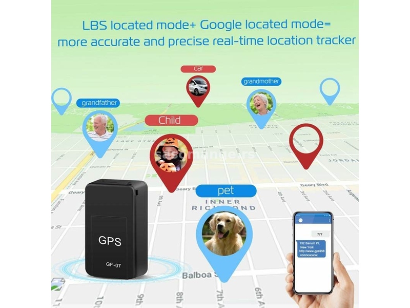 GPS traker GF07 Magnetni GPS GSM lokator tracker.