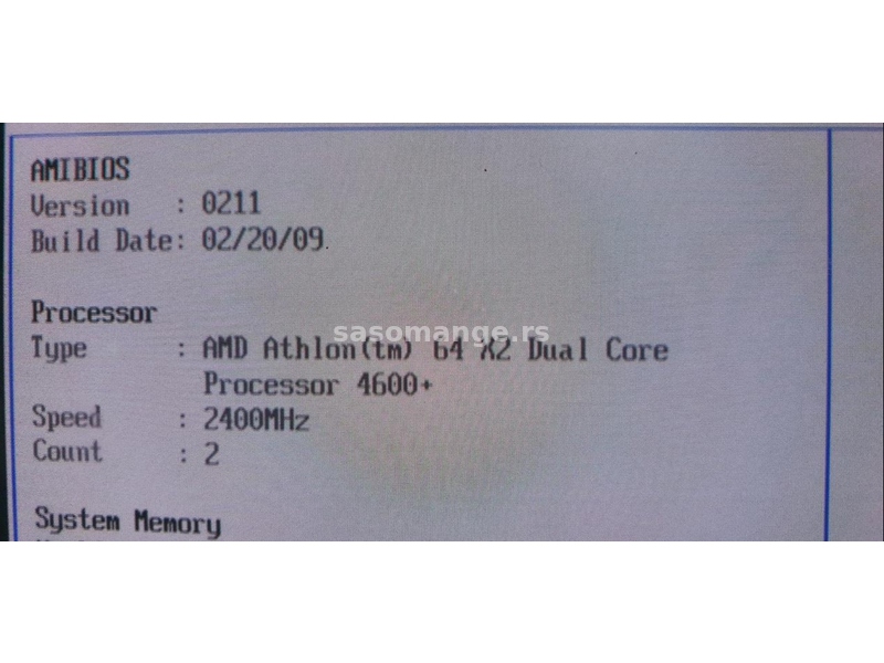 Athlon Dual Core 4600+ 64 bit sa hladnjakom