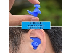 Silikonski vodootporni čepići za uši - par