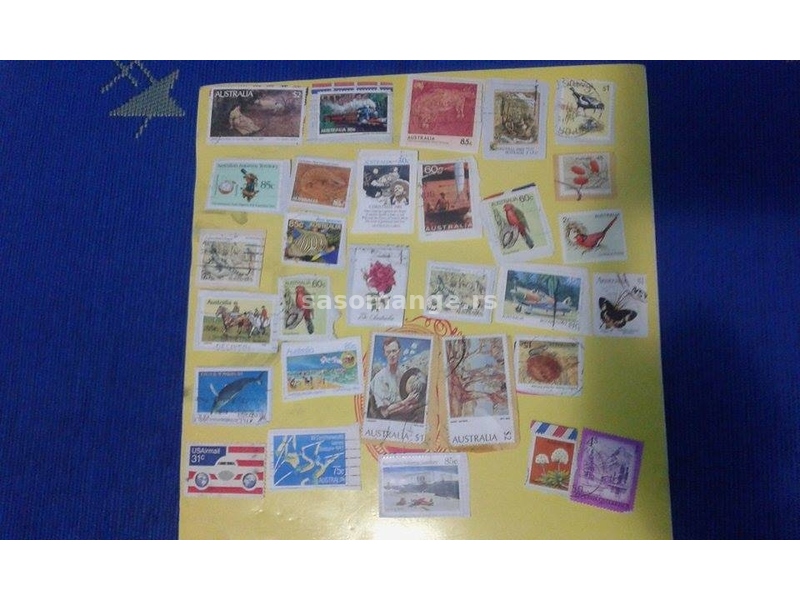 Postanske marke sa pečatom Australija i Jugoslavija