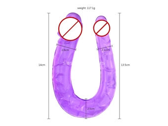 Dvostruki dildo zmaja vagina analni čep