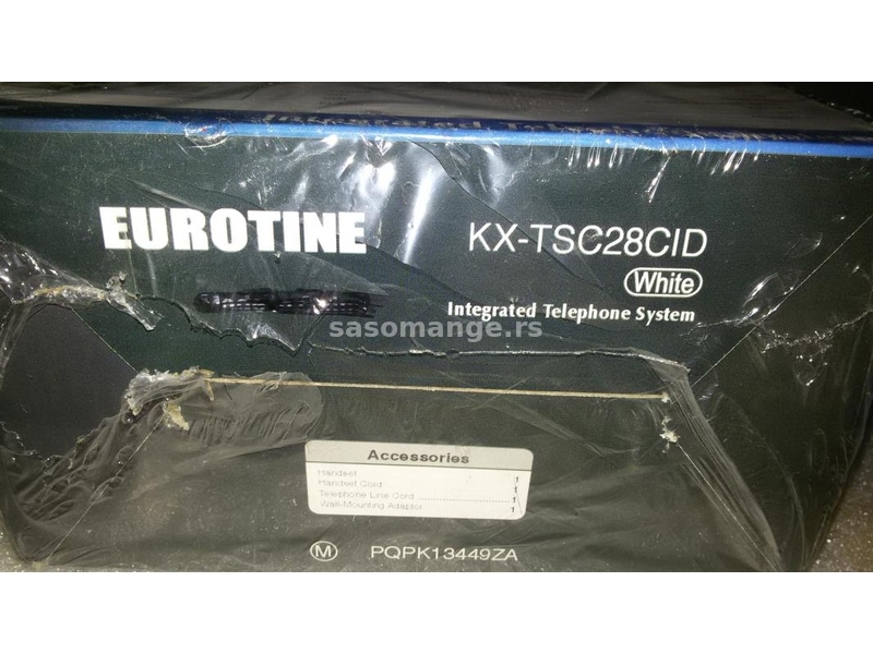 Fiksni telefon Eurotine KX-TSC 28 CID nov neraspakovan! (rebrend Panasonic!)