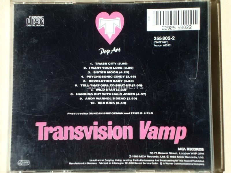 Transvision Vamp - Pop Art
