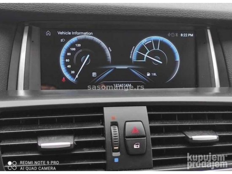 BMW X3 F25 X4 F26 8,8inca Multimedija Android Navigacija