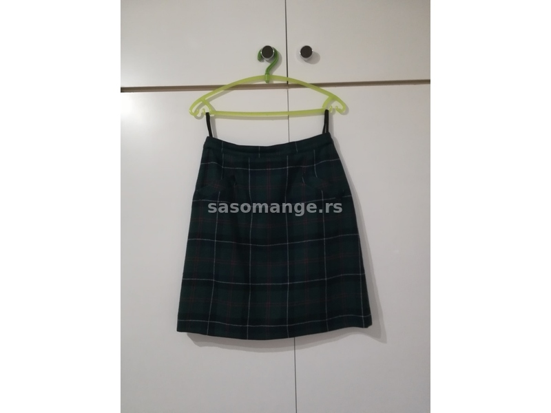 Suknja mini karo zelena