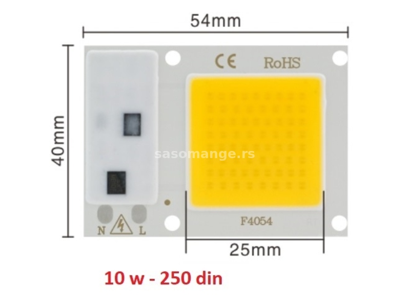 Led dioda chip 50w 220v sa KONEKTOROM bez lemljenja