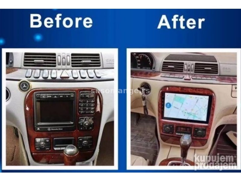 Mercedes S klasa w220 GPS Multmedija Android radio display