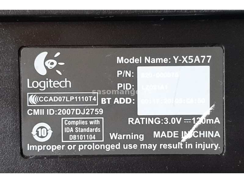Logitech Bluetooth Tastatura Y-X5A77 sa touchpad-om SP3