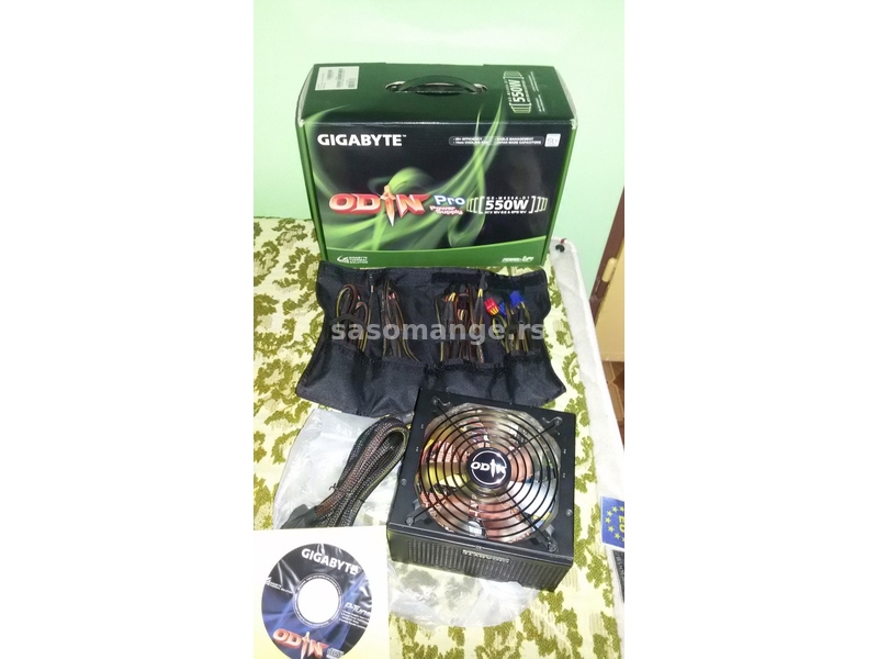 Gigabyte Odin Pro 550W napajanje +original cd!