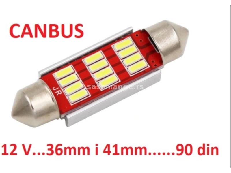 LED SULFIDNA CANBUS sijalica 5 w-41mm-12 dioda