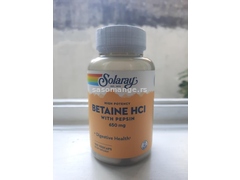 Betaine HCL Solaray 650mg,100 caps