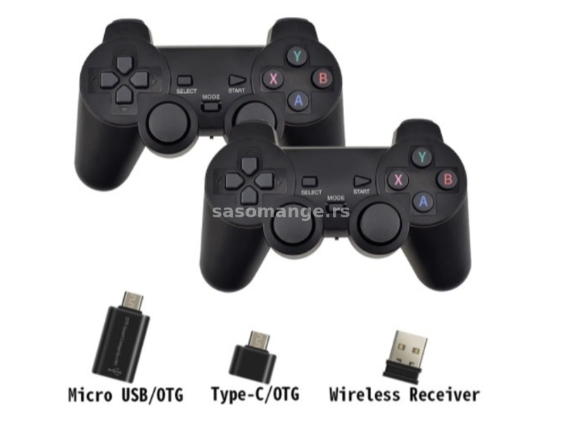 Komplet (2 komada) Simultani Multi Wireless Gamepadovi za PC, Android, PS3
