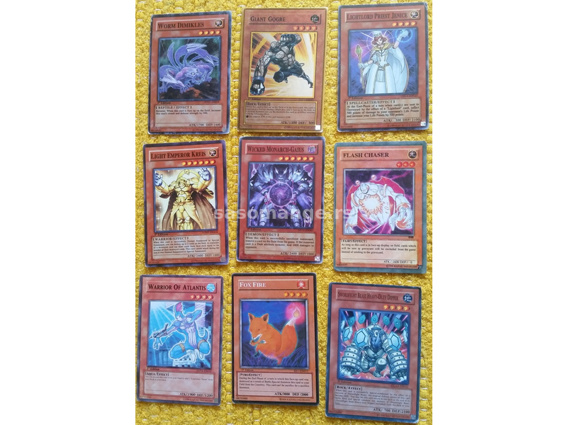 "Yu-Gi-Oh" karte + kutija Gx-6