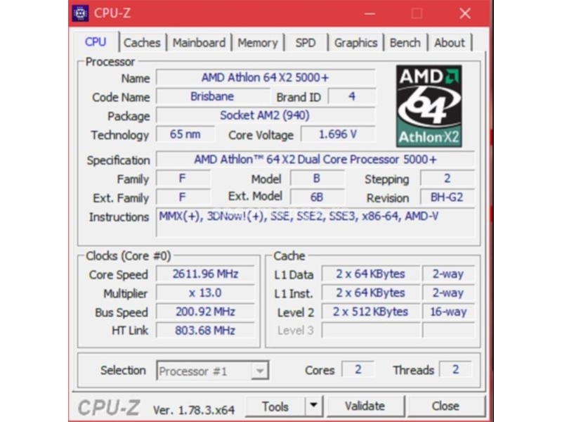 Athlon Dual Core 5000+ 64 bit sa hladnjakom