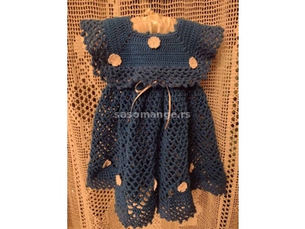 Rucno pletena haljina za devojcice