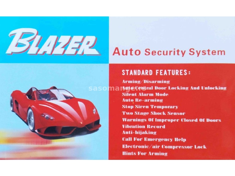 BLAZER auto alarm model.1