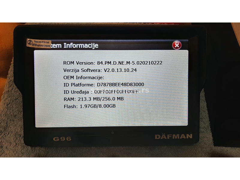 GPS Dafman G96 PROFI -9- Teretni Program - NOVO 2023