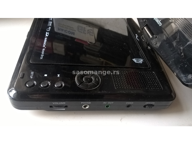 DivX i MP3 player Quadro Baterija 2h 7 inča (18cm)