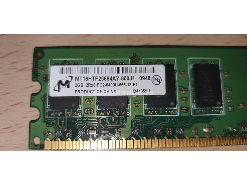 RAM DDR2 MICRON 1 x 2 Gb@ 800 Mhz