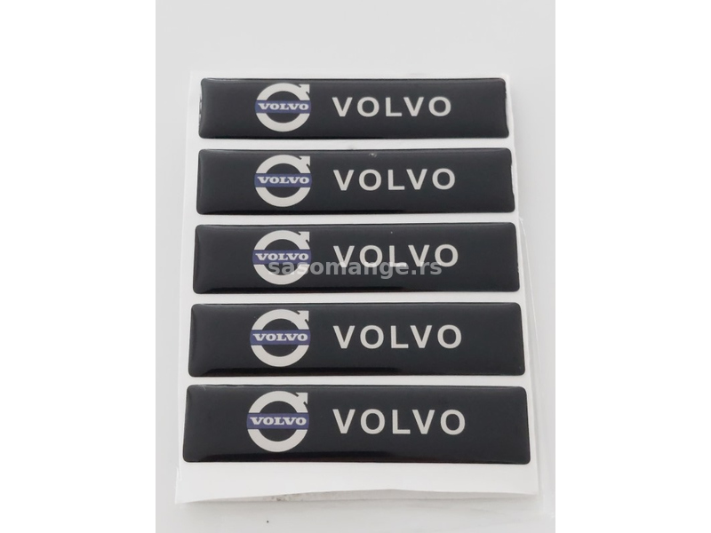 Kapice za ventile Volvo - silver okrugle