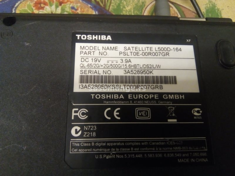 Toshiba Satellite L500D-164