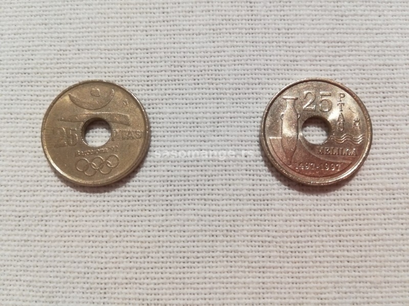 2 komemorativne kovanice pezete