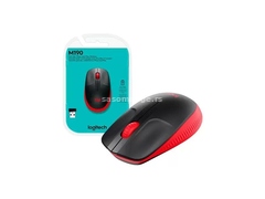 Logitech - M190 Full Size Wireless Mouse Red 1000DPI