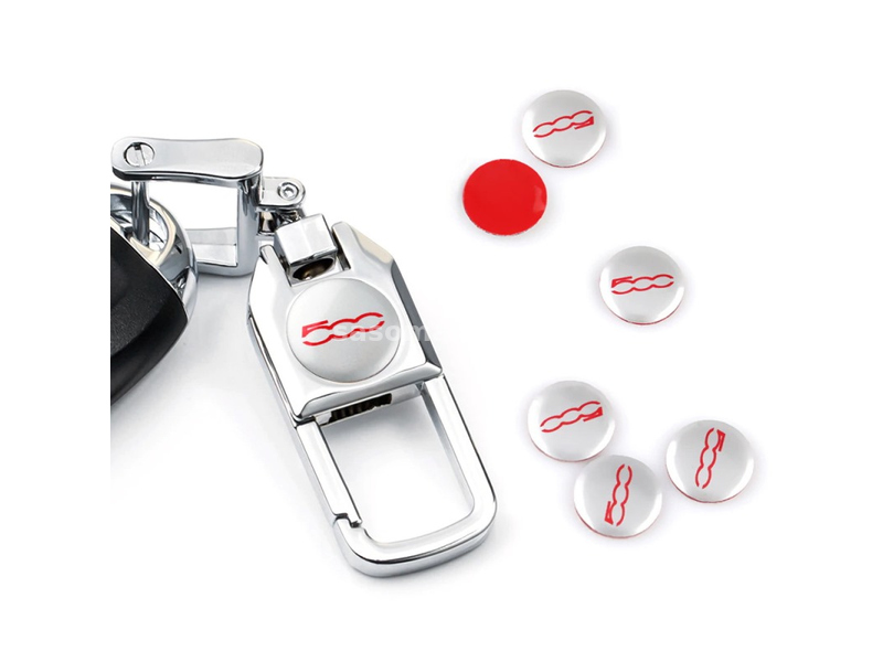 Kapice za ventile Fiat 500 + privezak za ključeve
