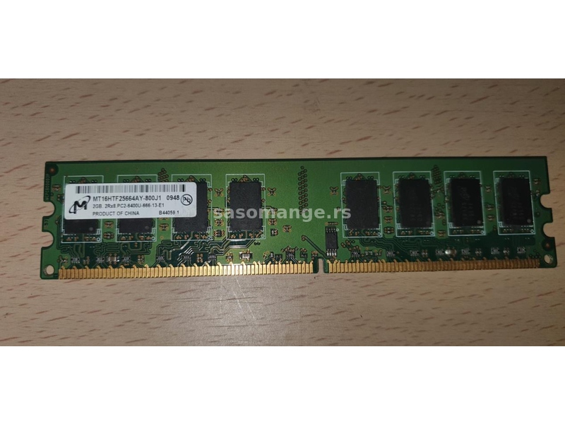 RAM DDR2 MICRON 1 x 2 Gb@ 800 Mhz
