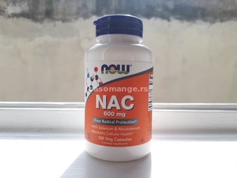 NAC 600 mg,Now Foods,100 veg caps