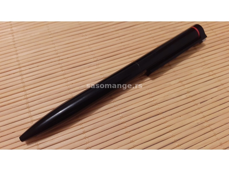 Masivna crna hemijska olovka, personalizovana