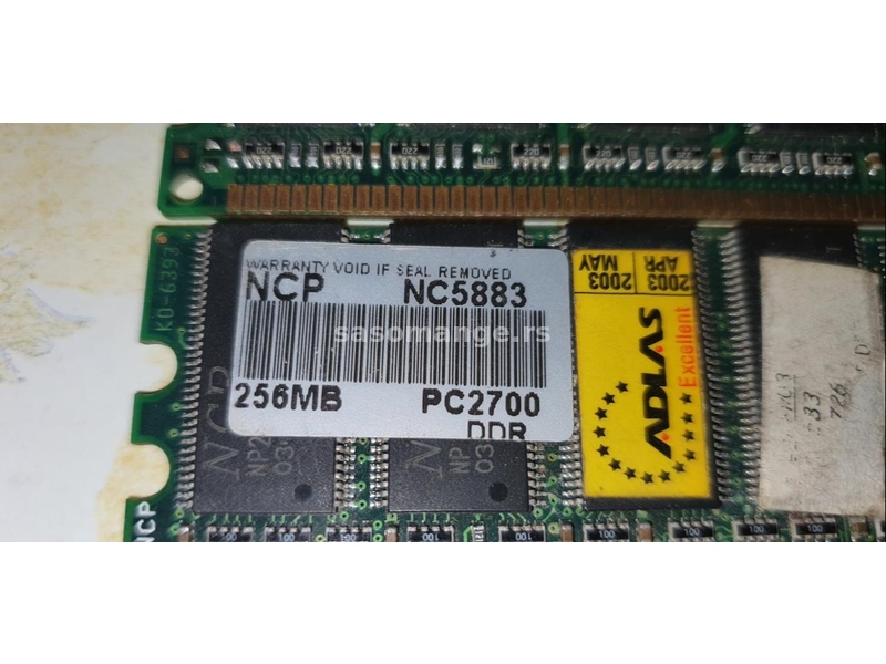 ram DDR1 4 x 256 Mb