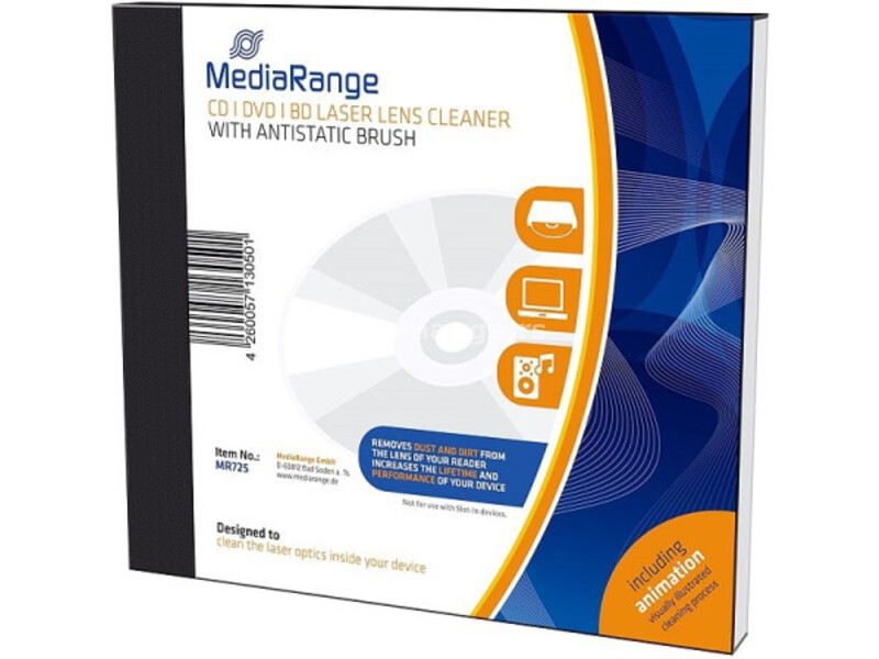 Mediarange CD/DVD/BLU ray laser lens cleaner /MR725 ( 66LS/Z )