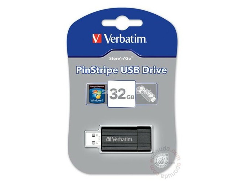 Memorija USB 32Gb PinStripe Verbatim 49064