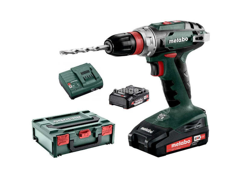 Akumulatorska bušilica - odvrtač Metabo BS 18 Quick 18V 2x2.0Ah (602217500)