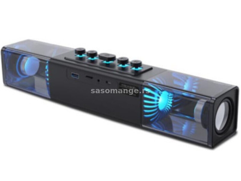 Microlab MS213C bluetooth speaker soundbar 2x15W, USB, SD, AUX, LED/black
