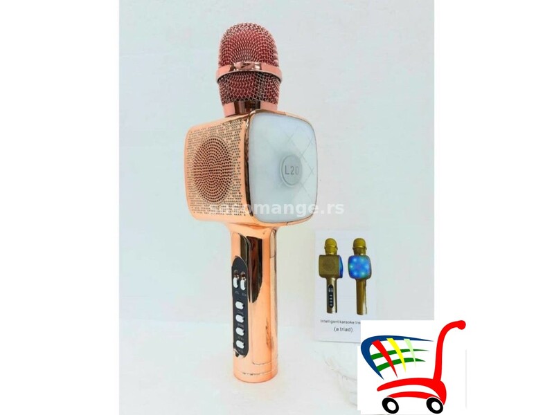 Mikrofon Bluetoth Karaoke model L20 - 4 boje - Mikrofon Bluetoth Karaoke model L20 - 4 boje