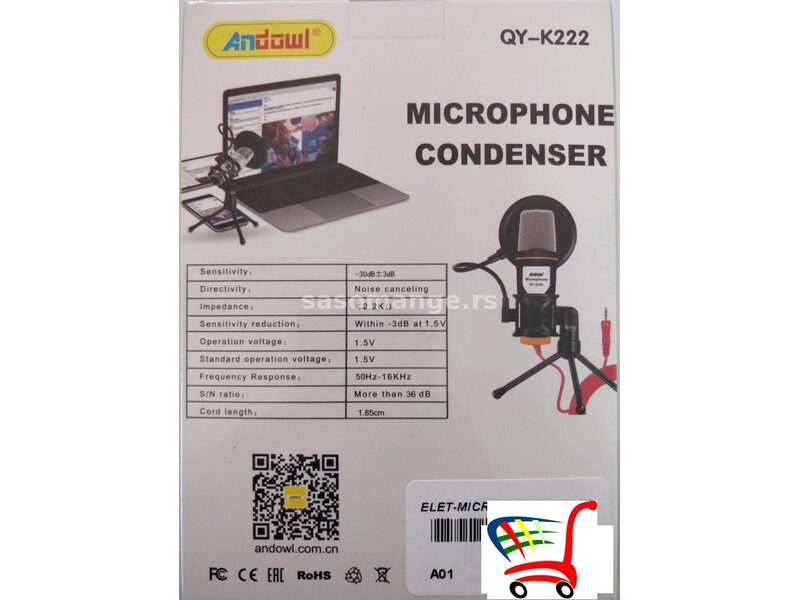 Mikrofon QY-K222 - Mikrofon QY-K222