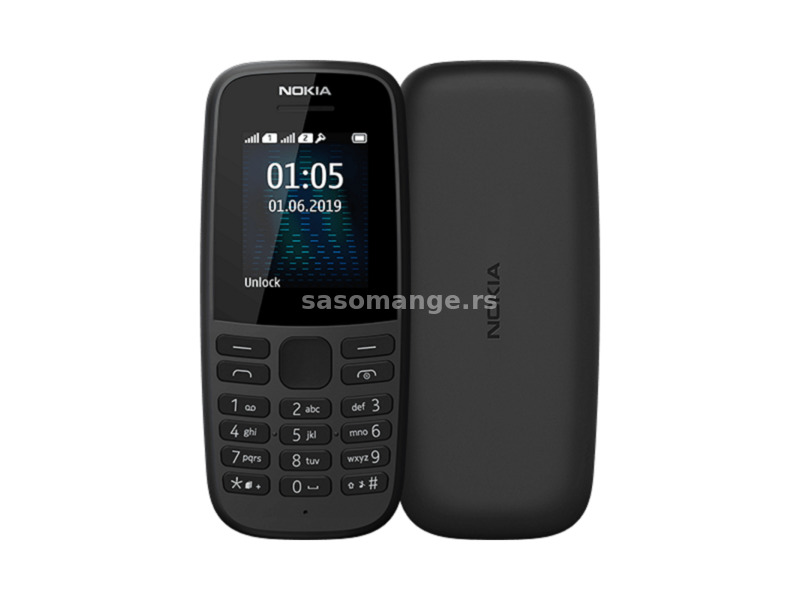 Mobilni telefon Nokia 105 2019 1.77" DS 4MB/4MB crni