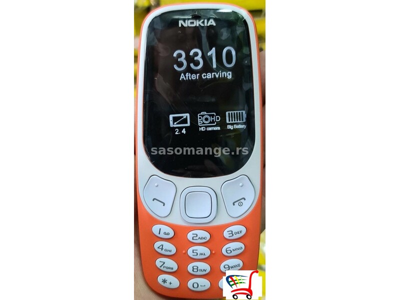 Mobilni telefon nokija 3310 narandzasti - Mobilni telefon nokija 3310 narandzasti