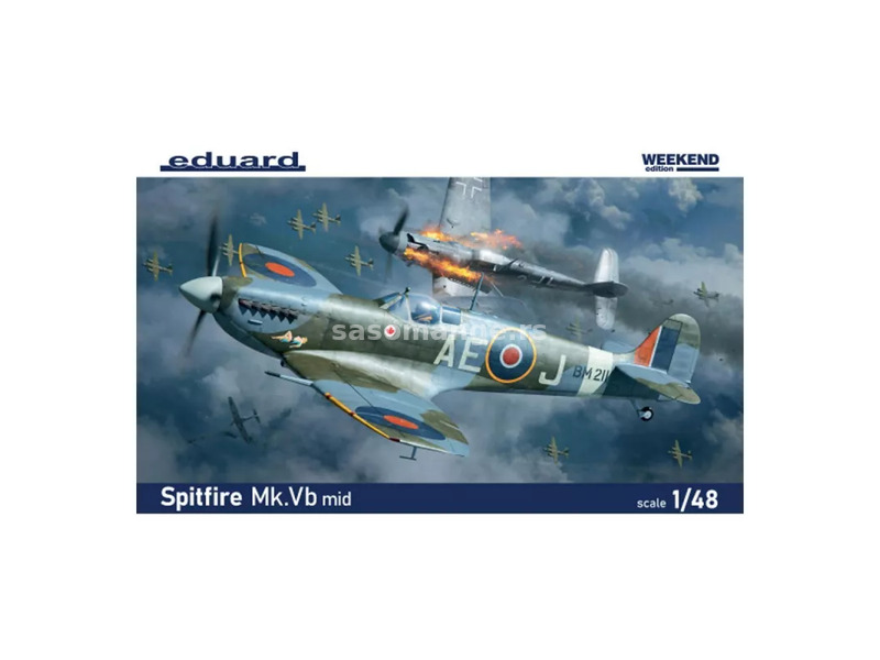 Model Kit Aircraft - 1:48 Spitfire Mk.Vb Mid