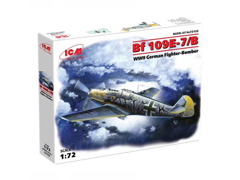 Messerschmitt Bf 109E-7/B WWII German Fighter-Bomber 1:72