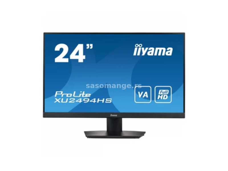 Monitor TFT 24inc/60,5cm (1920x1080) iiyama ProLite XU2494HS-B2 16:9 4ms HDMI DisplayPort VESA