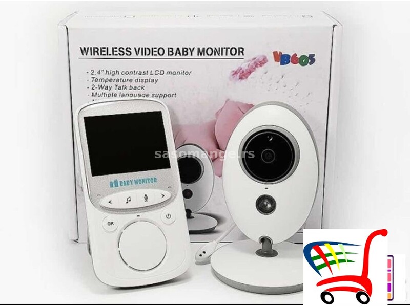 monitor za bebe video nadzor bebi kamera 2,4- LCD - monitor za bebe video nadzor bebi kamera 2,4-...
