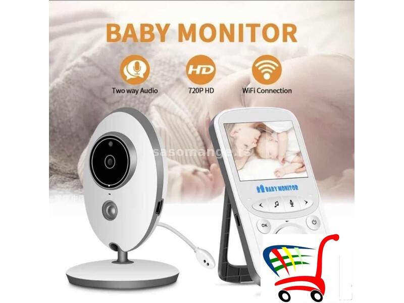 monitor za bebe video nadzor bebi kamera 2,4- LCD - monitor za bebe video nadzor bebi kamera 2,4-...