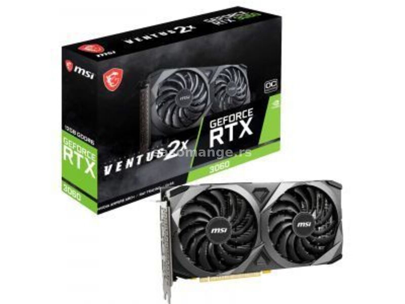 MSI GeForce RTX3060 VENTUS 2X OC grafička kartica 12GB GDDR6 192bit LHR