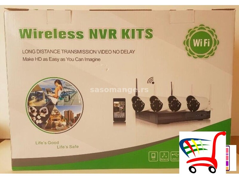 Najnoviji Model Wifi Video Nadzor Sa 4 ili 8 IP HD 5G Kamera - Najnoviji Model Wifi Video Nadzor ...
