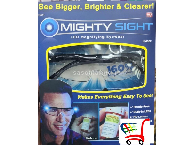 naočare sa osvetljenjem i uvelicavanjem mighty sight - naočare sa osvetljenjem i uvelicavanjem mi...